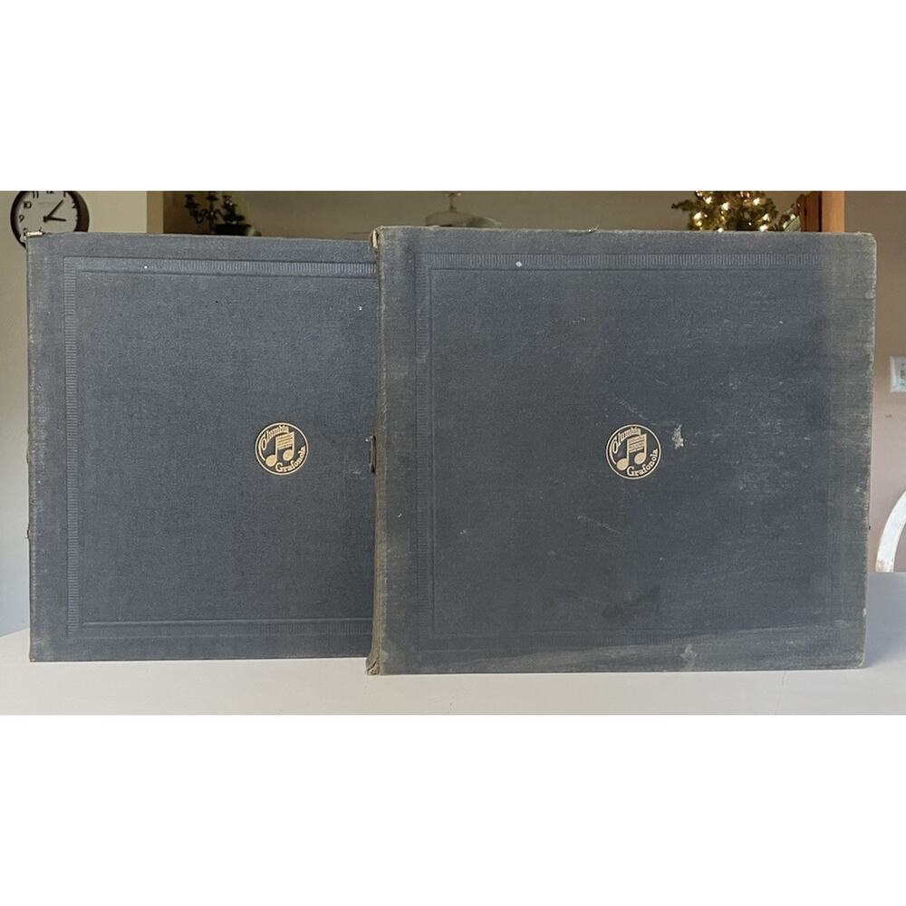 Vintage 78 RPM Record Album Set 25 Shellac Records Early Americana Inked Index